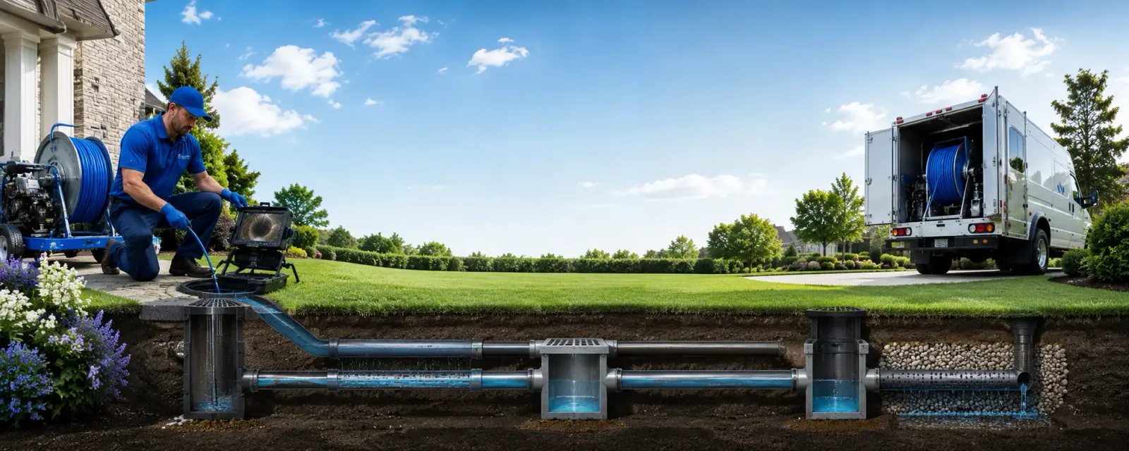 Outdoor drain cleaning information for West Leyden, NY